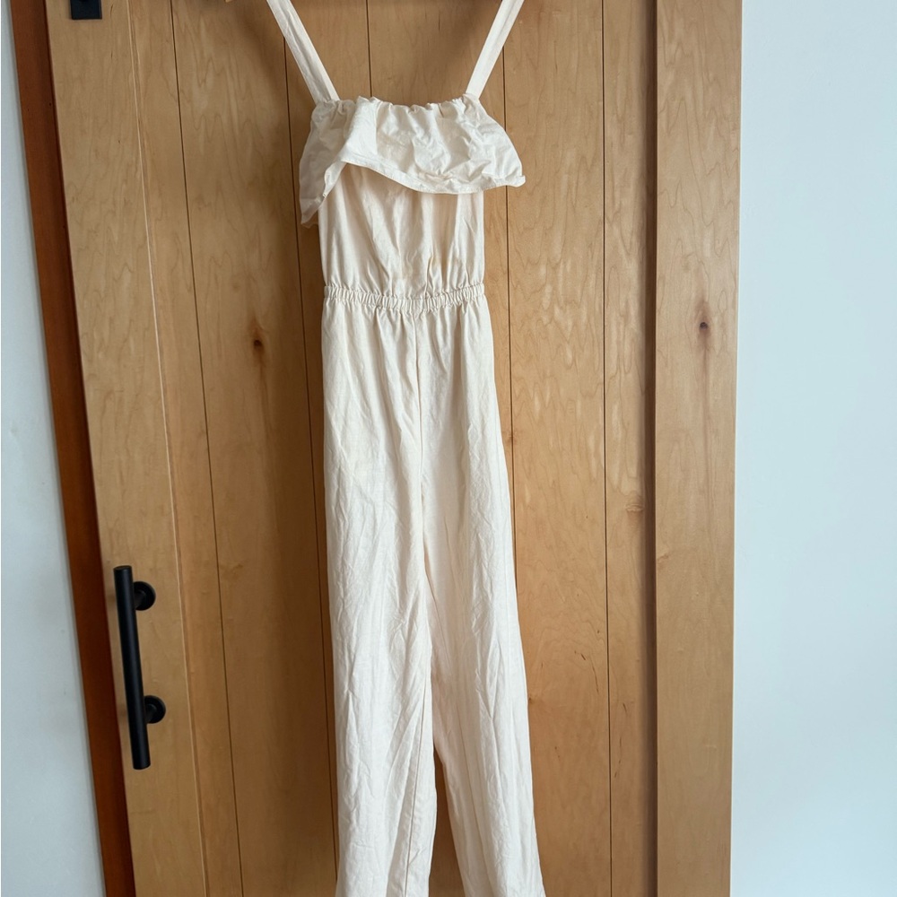 Madewell Elegant Cream Jumpsuit